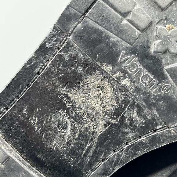 Rag & Bone Boots Womens 8 EU 38 Black Leather Ankle Vibram Cannon Zip Combat - Picture 11 of 14